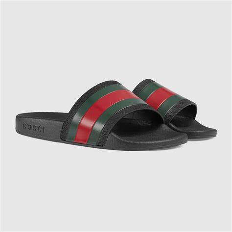 children's rubber slides with web gucci|Kids Gucci Sliders .